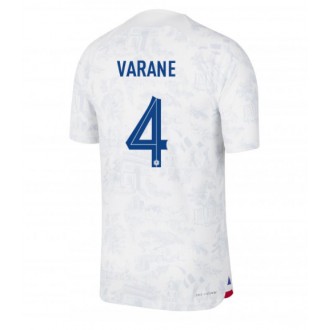 Frankrike Raphael Varane #4 Bortedrakt VM 2022 Kortermet